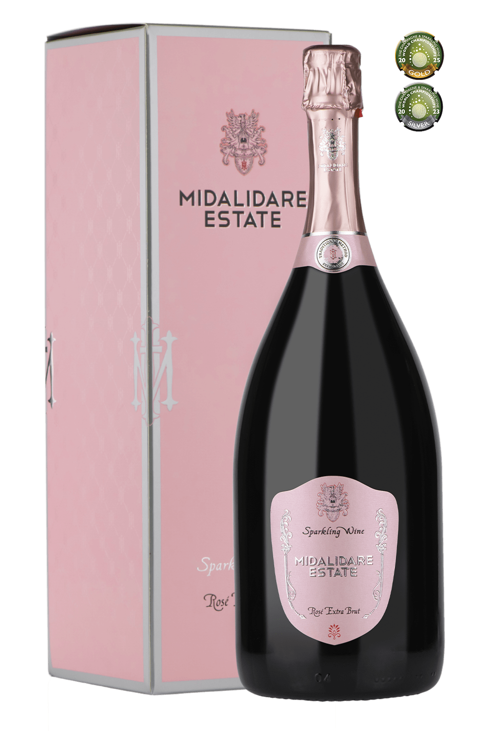 Midalidare Rose Extra Brut NV, 1.5 L
