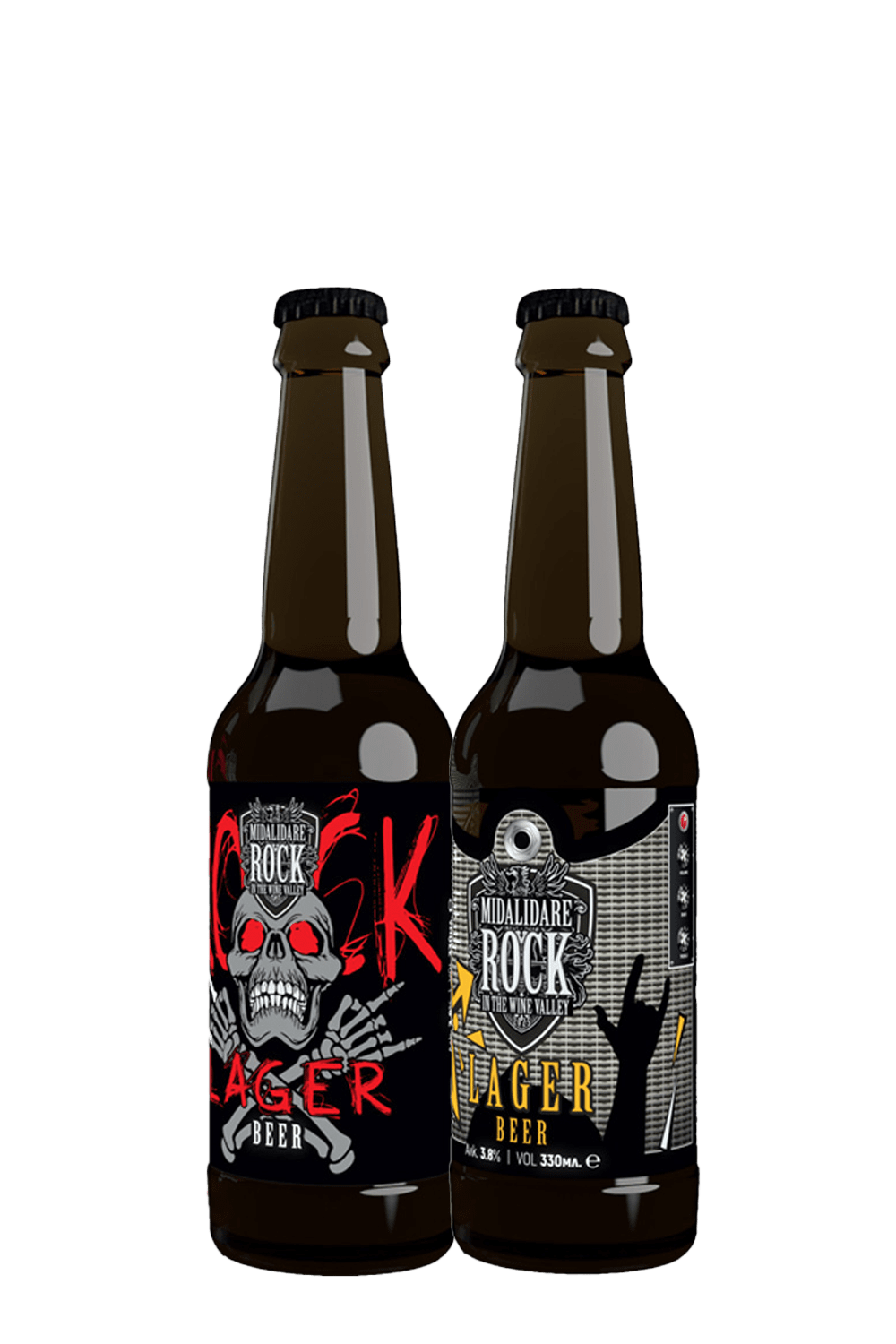 Бира Midalidare Rock Lager, 12*0.33 L