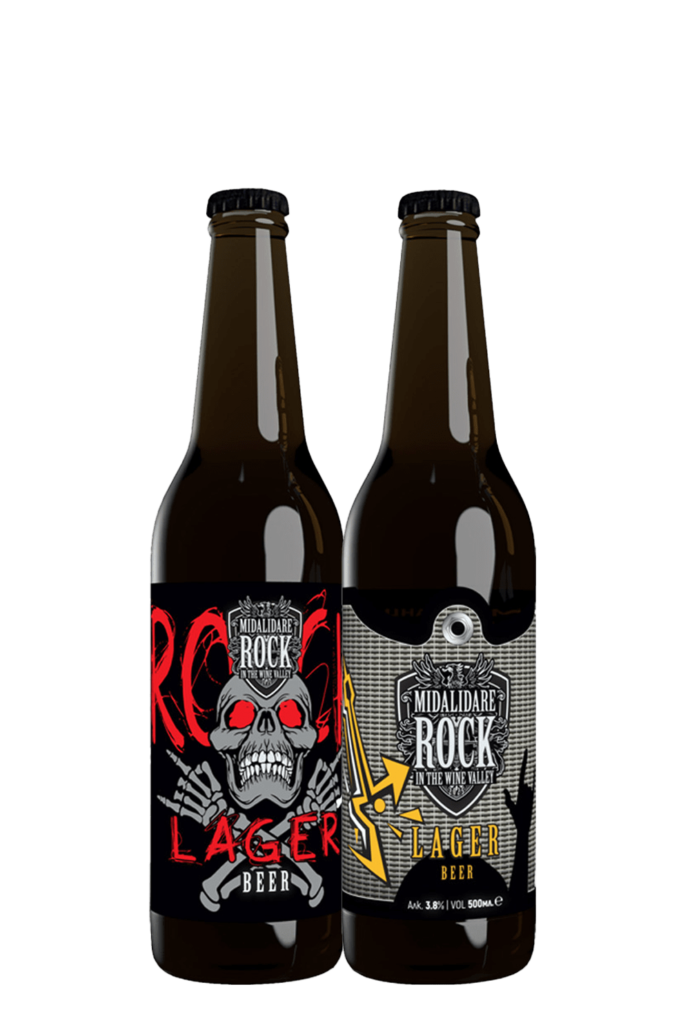 Бира Midalidare Rock Lager, 12*0.5 L