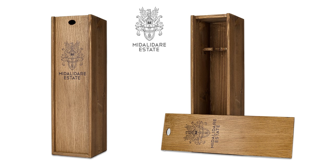 Midalidare Single Wooden Wine Box