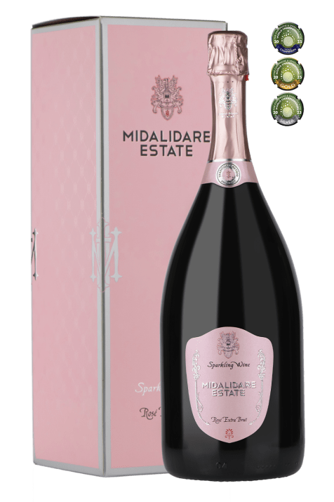 Midalidare Rosé Extra Brut NV, 1.5 L