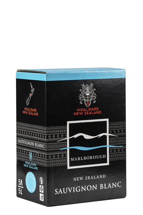 Midalidare NZ Marlborough Sauvignon Blanc, Bag-in-Box, 5.0 L