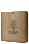 Дървена подаръчна кутия за три бутилки